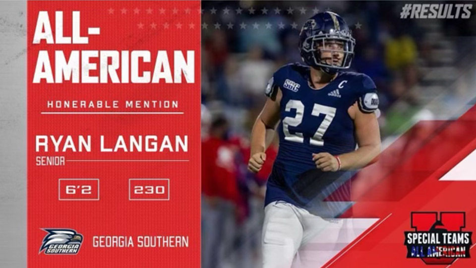 Ryan Langan, Special Teams U, All-American