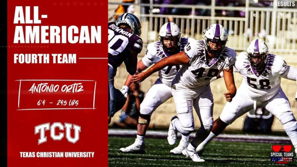 Antonio Ortiz, Special Teams U, All-American