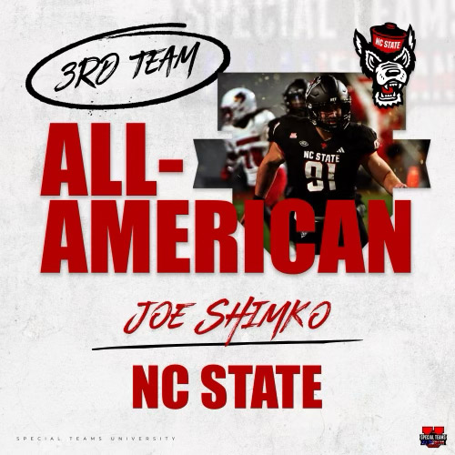 Joe Shimko, Special Teams U, All-American