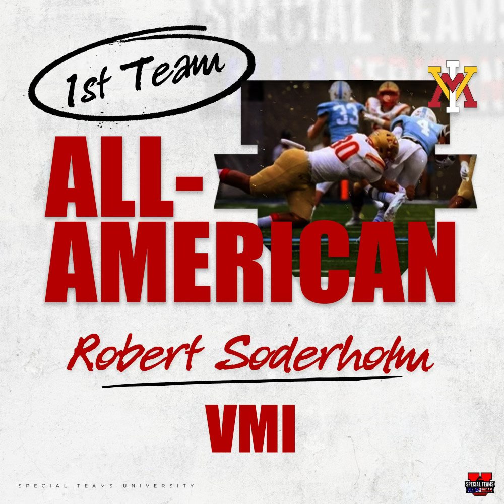 Robert Soderholm, Special Teams U, All-American