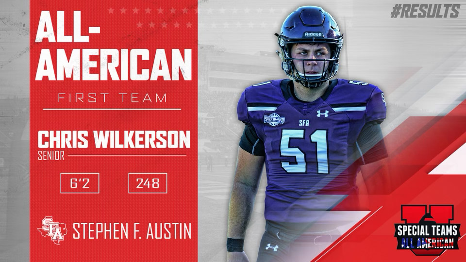 Special Teams University, All-American, Chris Wilkerson