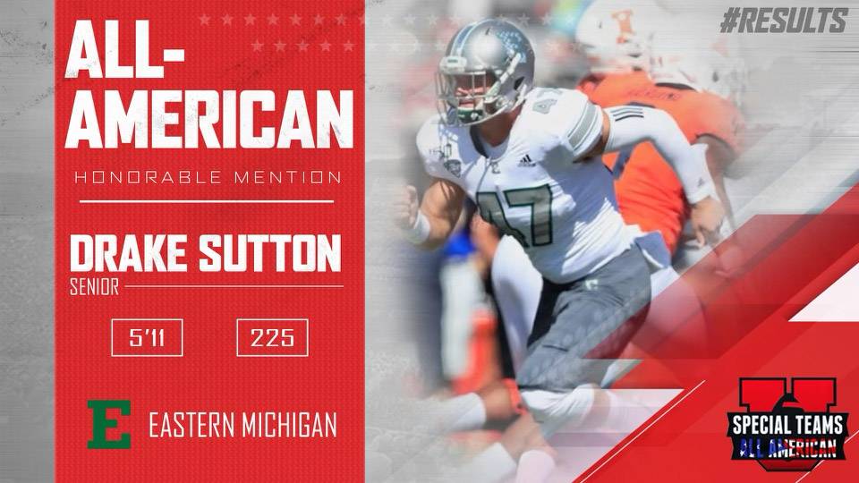 Special Teams University, All-American, Drake Sutton