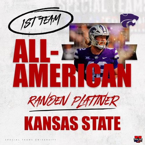 Randen Plattner, Special Teams U, All-American